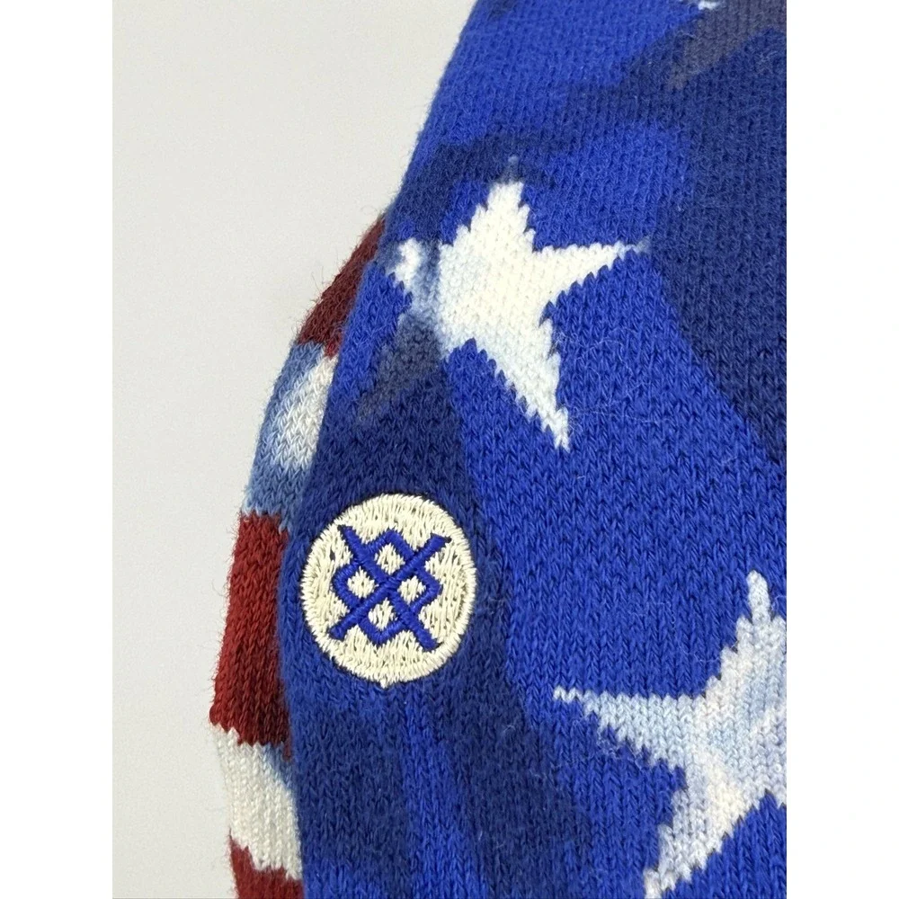 Stance The Banner Crew Socks Medium Navy Red White USA Infiknit A556A21BAN